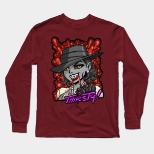 Thirsty Lady Vampire Long Sleeve T-Shirt